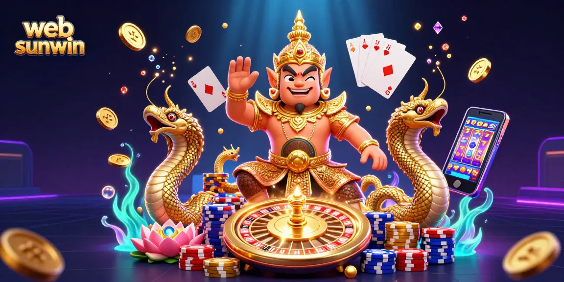 Experience the thrill with web sunwin as golden coins, cards, and jackpots illuminate the gaming scene.