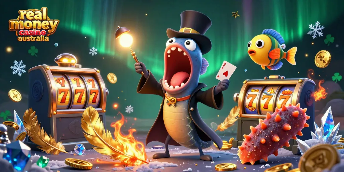 Experience the thrill of real money casino Australia with a magical underwater circus scene!